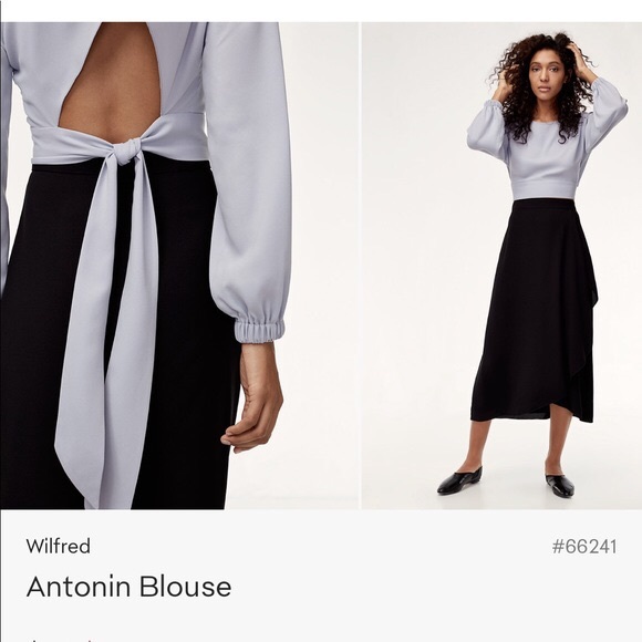 Aritzia black Wilfred Antonin blouse - Picture 2 of 16